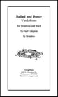 Ballad and Dance Variations Concert Band sheet music cover